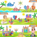Magnetic Tiles Kids Toys STEM Magnet Toy for Toddler Magnetic Blocks Building Preschool Learning Sensory Montessori Toys for 3+ Year Old Boys and Girls, Safe Creativity Toddler Kids Toy 40PCS