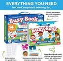 Montessori Preschool Busy Book for Toddlers Ages 3 and Up - Preassembled - Preschool Learning Activities Homeschool Montessori Toys
