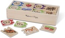 Melissa & Doug Self-Correcting Alphabet Wooden Puzzles with Storage Box (52 pcs) ABC Puzzles