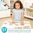 Melissa & Doug Self-Correcting Alphabet Wooden Puzzles with Storage Box (52 pcs) ABC Puzzles