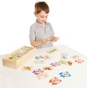 Melissa & Doug Self-Correcting Alphabet Wooden Puzzles with Storage Box (52 pcs) ABC Puzzles