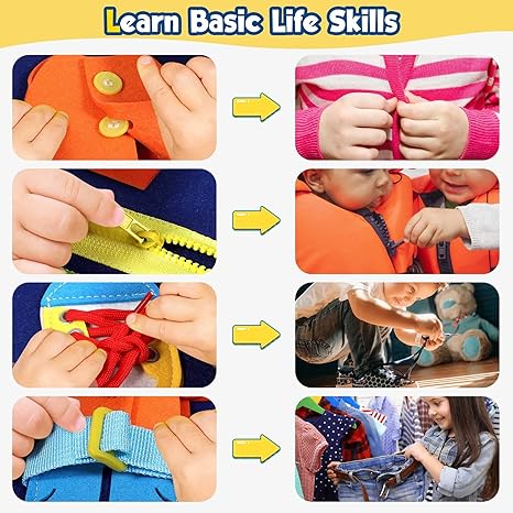 Toddler Busy Board - Montessori Toys for Toddler Boy Birthday Gift