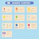 Wooden Montessori Number Blocks for Toddlers, Counting Peg Board for Kids Age 3 4 5,Preschool Learning Toys,Ideal for Kids 3 4 5 Years Old