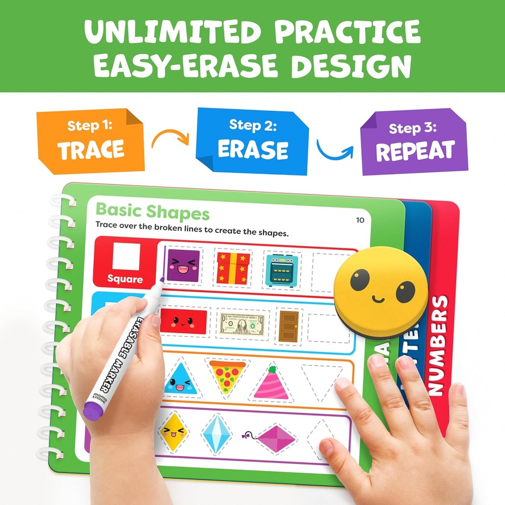 Preschool Learning Activities-Tracing Books for Kids Ages 3-5