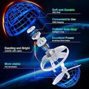 Flying Orb Ball with Dazzling Lights, Magic Hover Spinner, Cool Boomerang Drone, Floating Cosmic Globe