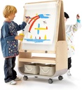 BanaSuper 3-in-1 Kids Art Easel with Wheels - Height Adjustable