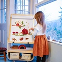 BanaSuper 3-in-1 Kids Art Easel with Wheels - Height Adjustable