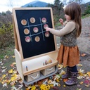 BanaSuper 3-in-1 Kids Art Easel with Wheels - Height Adjustable