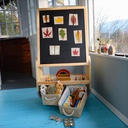 BanaSuper 3-in-1 Kids Art Easel with Wheels - Height Adjustable