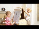 BanaSuper 3-in-1 Kids Art Easel with Wheels - Height Adjustable
