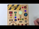 HarVow Busy Board with LED Light Switches, Montessori Toys for 1 2 3 Years Old, Toddlers Wooden Toy Sensory Activity Board, Travel Toys for 1+ Year Old Boy & Girl Birthday Gift