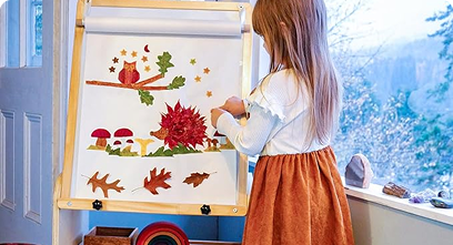 BanaSuper 3-in-1 Kids Art Easel with Wheels - Height Adjustable