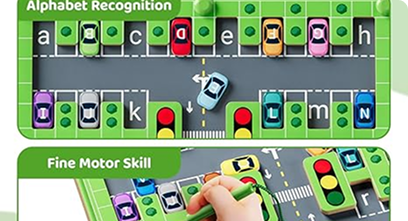 Magnetic Alphabet Maze,Montessori Toys,Alphabet Puzzle Toddler Toys for Ages 2-4,Sensory Toys Fine Motor Skills,Birthday Gifts for Kids