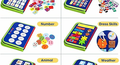Toddler Busy Board - Montessori Toys for Toddler Boy Birthday Gift