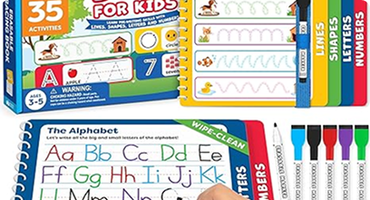 Preschool Learning Activities-Tracing Books for Kids Ages 3-5