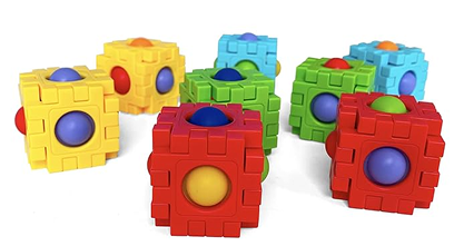 Two-in-One Pop Blocks Pop Puzzle 48PCS, Jigsaw Puzzles